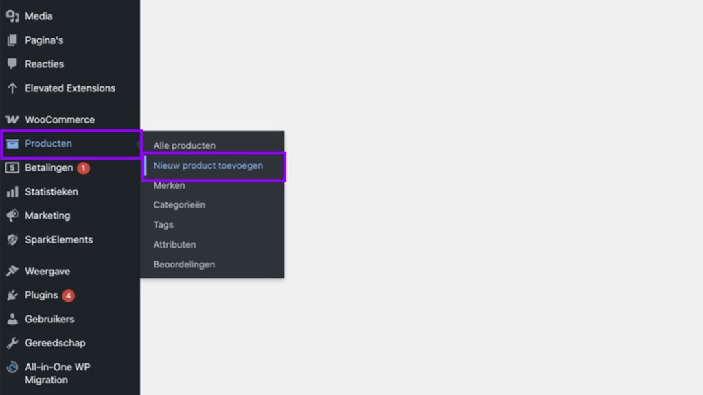WooCommerce product toevoegen (simple product)- Product toevoegen
