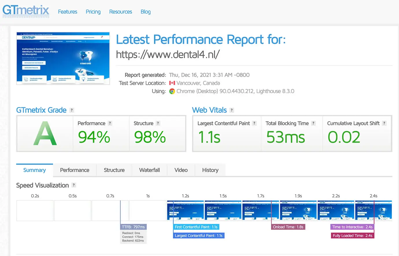 WordPress Snelheid Optimalisatie Google page speed 100 Kaige Productions 1